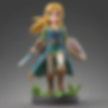 Amiibo figures displayed alongside a Nintendo Switch console