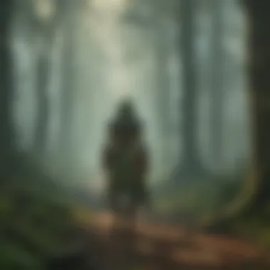 Veil of Secrets in the Misty Woods Mysterious Fog Blanketing the Forest
