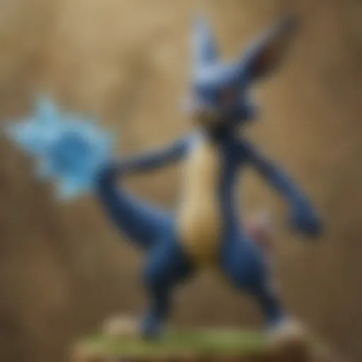 Lucario Amiibo in Action