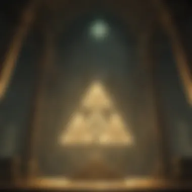 Magical Triforce Illuminated in the Shrine