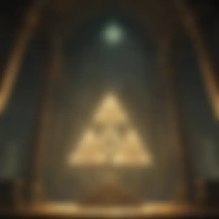 Magical Triforce Illuminated in the Shrine