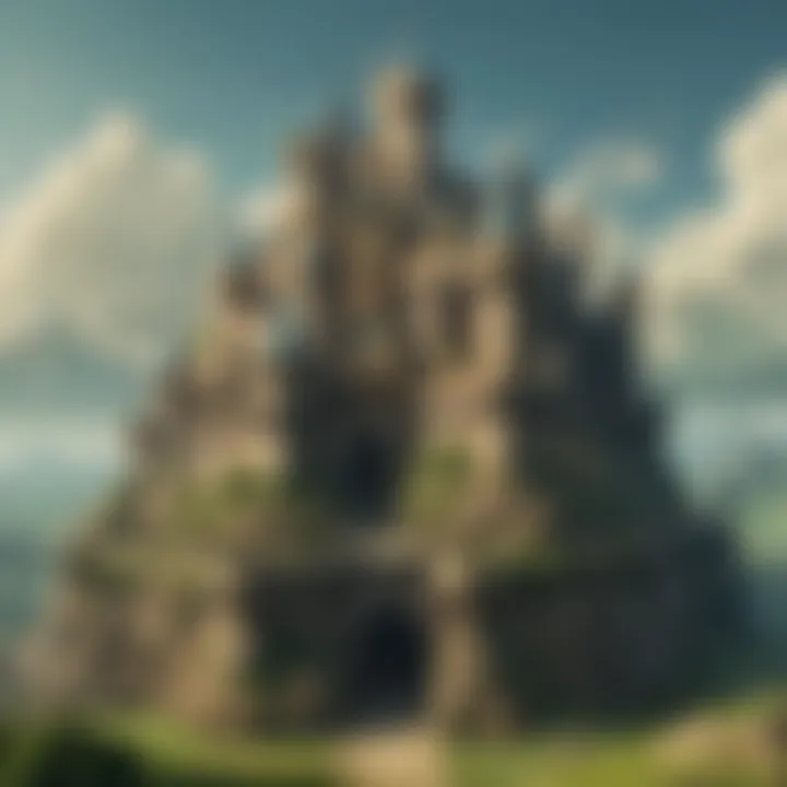 Majestic Castle of Hyrule in Zelda