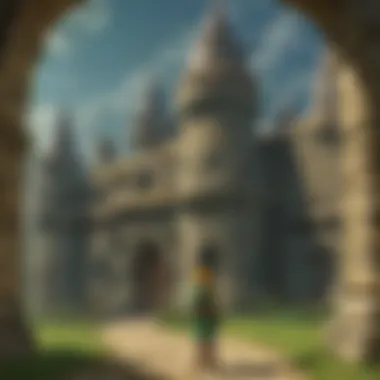 Majestic Castle of Hyrule at Twilight