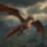 Majestic Lightning Dragon in Flight