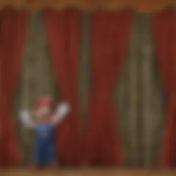 Vibrant Mario Bros curtains showcasing iconic characters and motifs