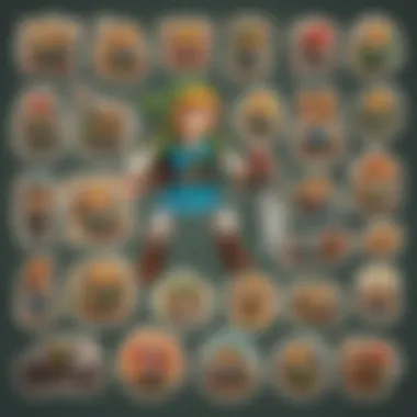 Colorful assortment of Mario Kart stickers featuring iconic characters