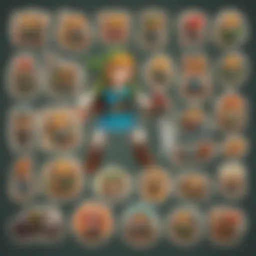 Colorful assortment of Mario Kart stickers featuring iconic characters