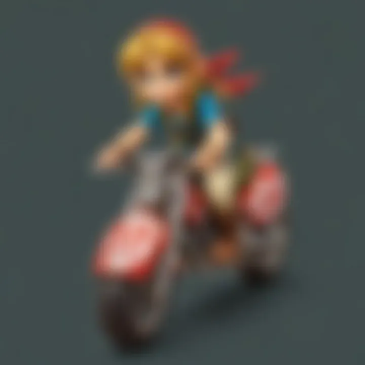 Close-up view of a fan-made Mario Kart sticker design