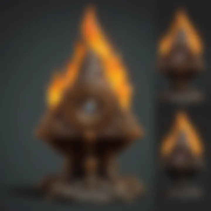 A visual timeline depicting the evolution of the Monster Flame Speaker throughout the Zelda series