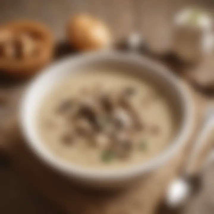 Spoonful of Mushroom Cream Soup