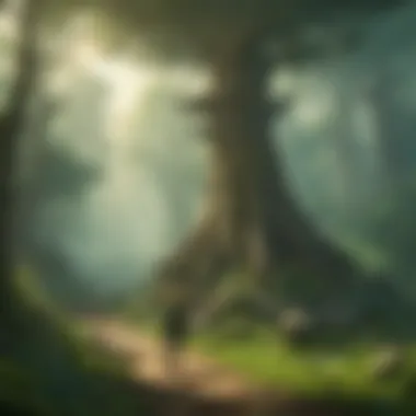 Mystical Forest with Fairy Companions