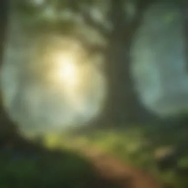 Mystical Forest Setting for Zelda Breath of the Wild