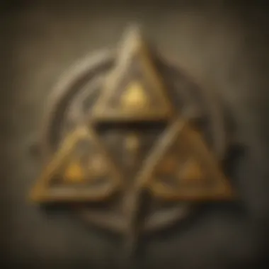 Mystical Triforce Symbol in a Glowing Aura