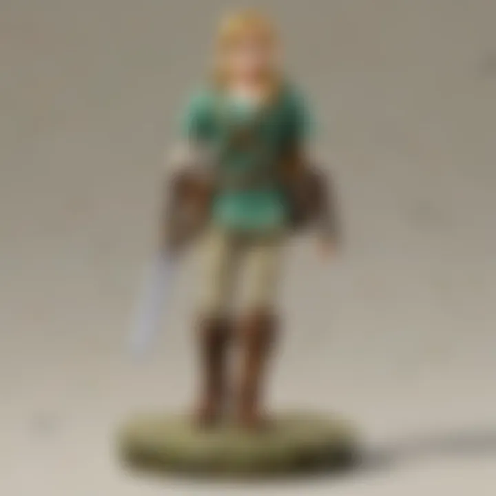 A close-up of an amiibo being scanned to unlock in-game features