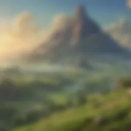 Stunning landscape from the newest Zelda game showcasing the vastness of Hyrule