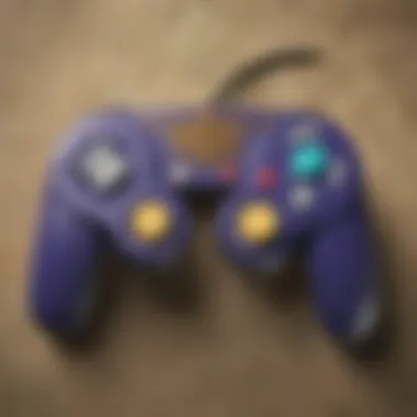 A gamer using a GameCube controller on a Nintendo Switch, illustrating user engagement.