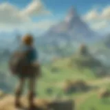 A breathtaking landscape from 'Breath of the Wild' showcasing the vast open world.