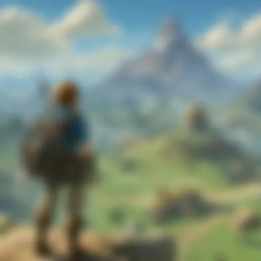 A breathtaking landscape from 'Breath of the Wild' showcasing the vast open world.