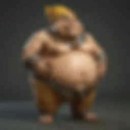 Exquisite craftsmanship of a pot belly figurine
