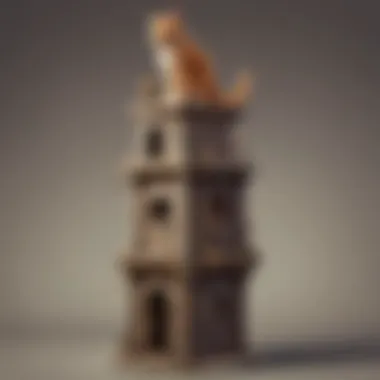 Royal cat tower fit for a princess cat