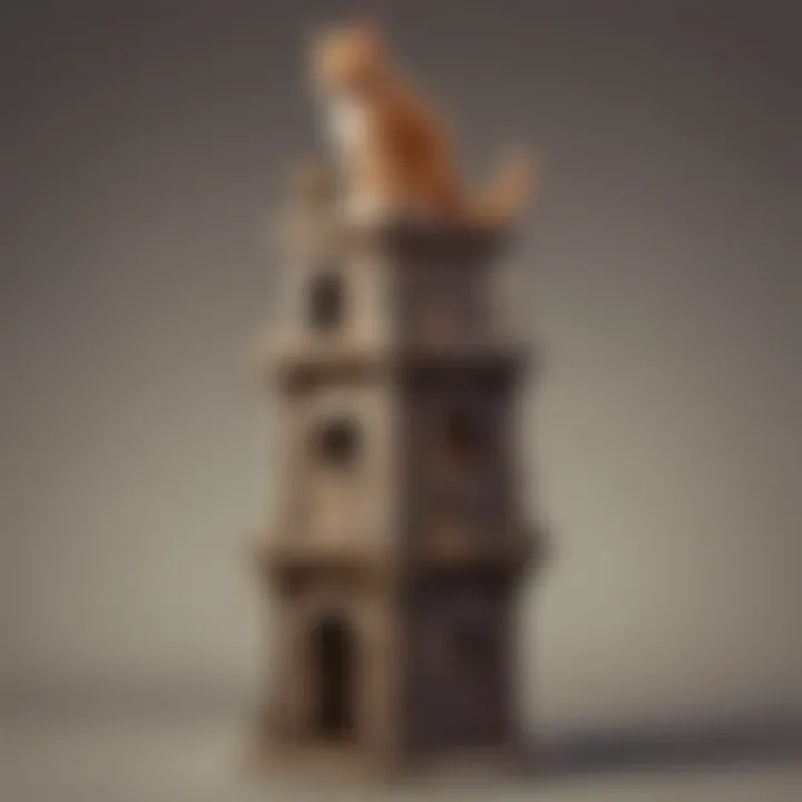 Royal cat tower fit for a princess cat