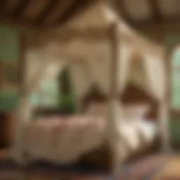 Princess House Bed with Lavish Canopy
