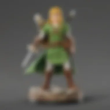 Close-up of a premium amiibo protector showcasing its features