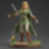 Artistic representation of a rare amiibo figure