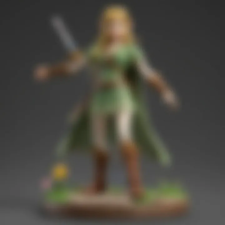 Artistic representation of a rare amiibo figure