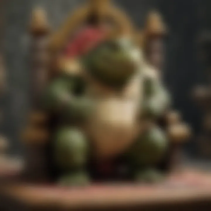 Regal King K. Rool Amiibo in Throne Room Setting