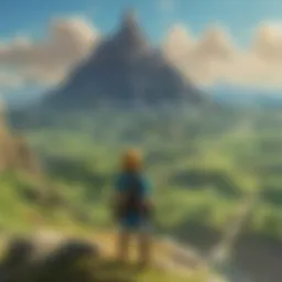 Artwork showcasing the expansive landscapes of Hyrule