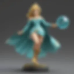 Rosalina Amiibo adorned with celestial elements