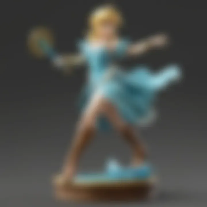 Rosalina Amiibo interacting with gaming console