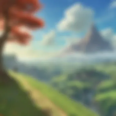 Majestic landscape of Skyward Sword