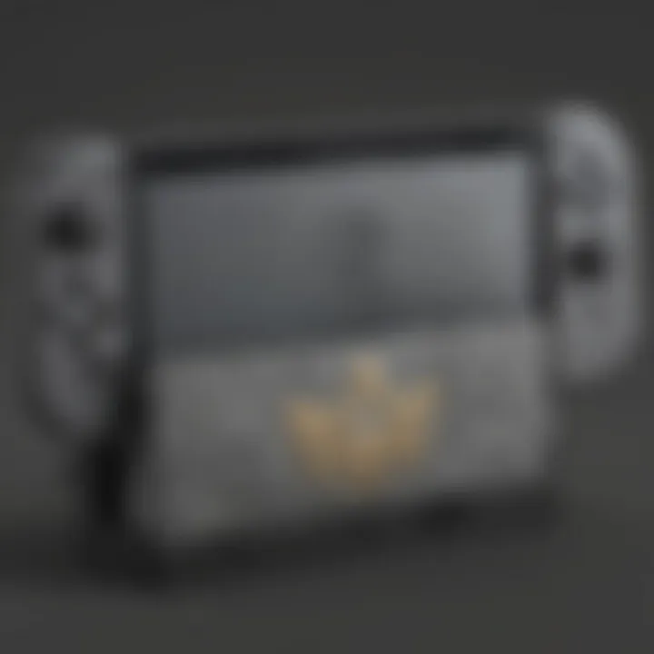 Custom Nintendo Switch Dock with Sleek Metallic Finish