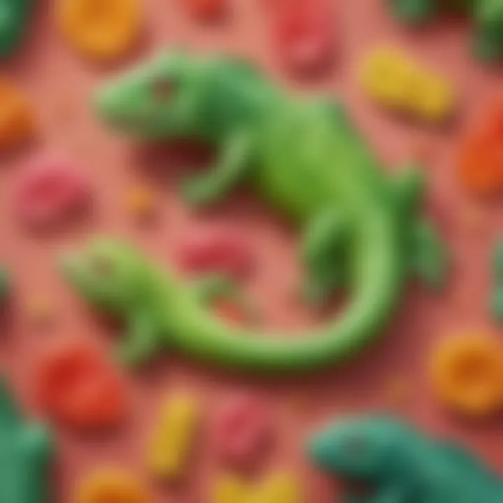 Sour and Sweet Gummy Lizards Mix