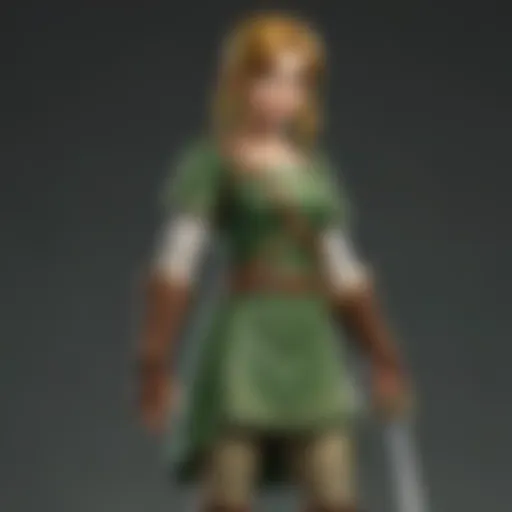 Link's iconic green tunic, symbolizing courage and adventure.