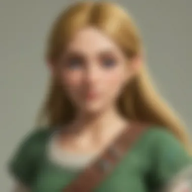 Exploring Iconic Characters of Zelda Artistic representation of the Zelda universe's iconic characters