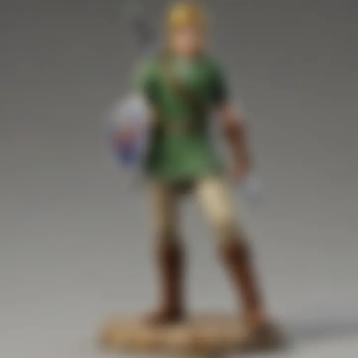 Close-up of a meticulously crafted Link figurine capturing his heroic essence.