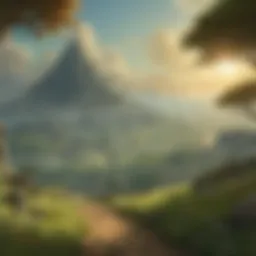A captivating landscape from the new Legend of Zelda game
