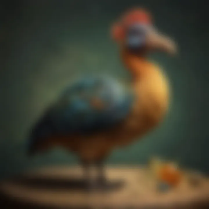 Concept art illustrating the lore behind the Dodo Jewel and its significance