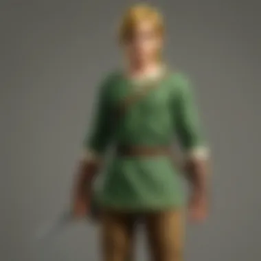 Link in his classic green tunic from the original Zelda game