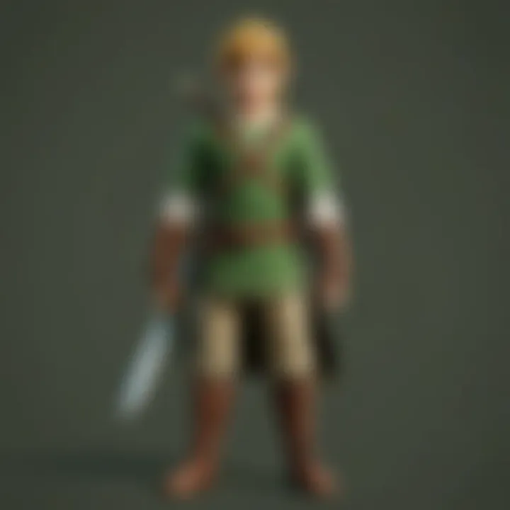 The green tunic worn by Link showcasing its detailed design and vibrant color.