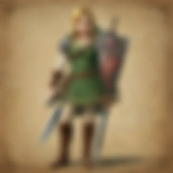 Illustration depicting character connectivity within the Zelda universe enhanced by Amibio