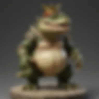 A strategic gameplay scenario involving the King K. Rool Amiibo, demonstrating its impact on player tactics.