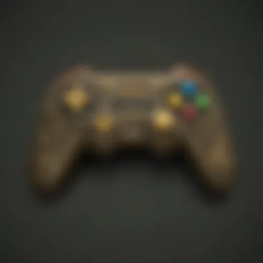 Modern iteration of the Legend of Zelda controller highlighting ergonomic features