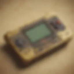 The nostalgic Game and Watch console featuring Zelda graphics