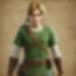 Link in his iconic green tunic