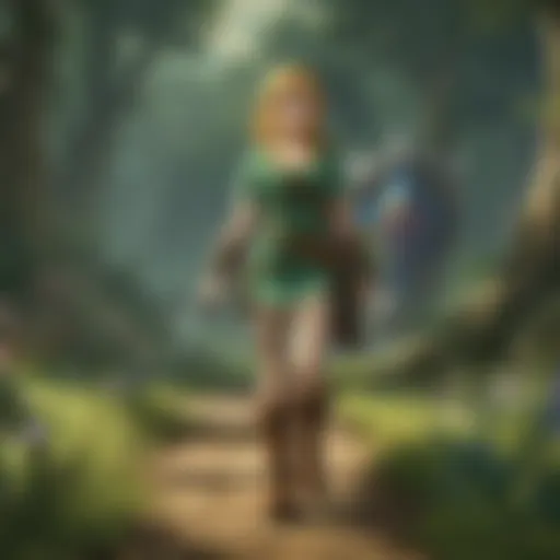 A nostalgic scene of a classic Legend of Zelda game