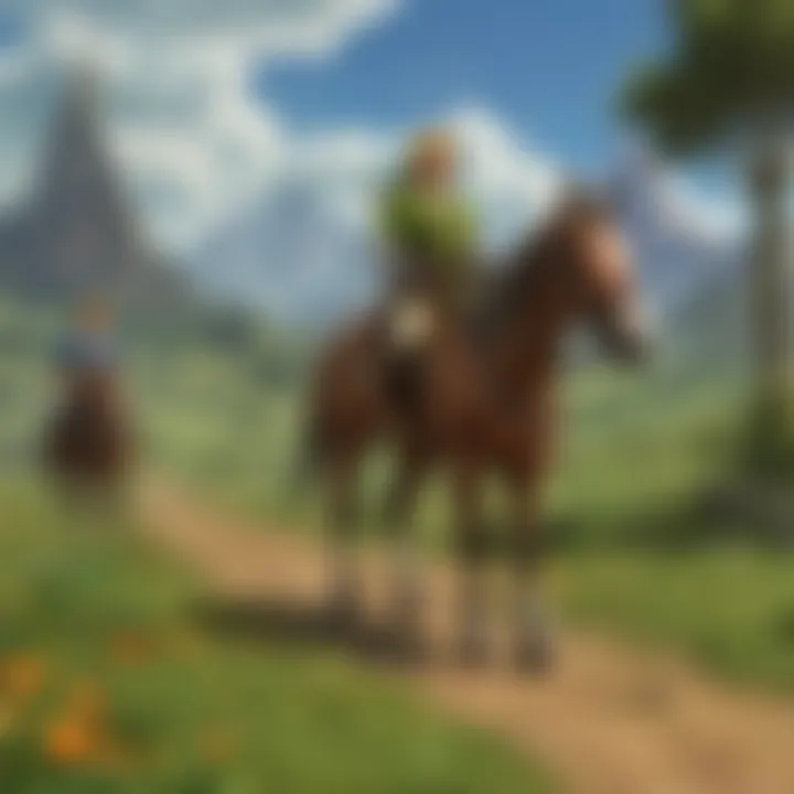 Link interacting with Princess Zelda